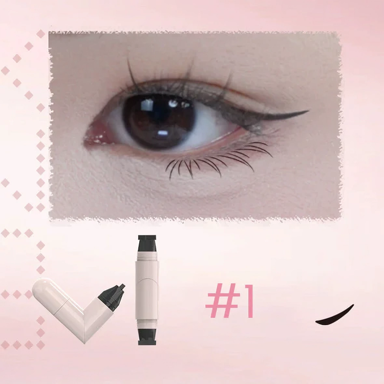Eyelinerstempel til ensartede vinger