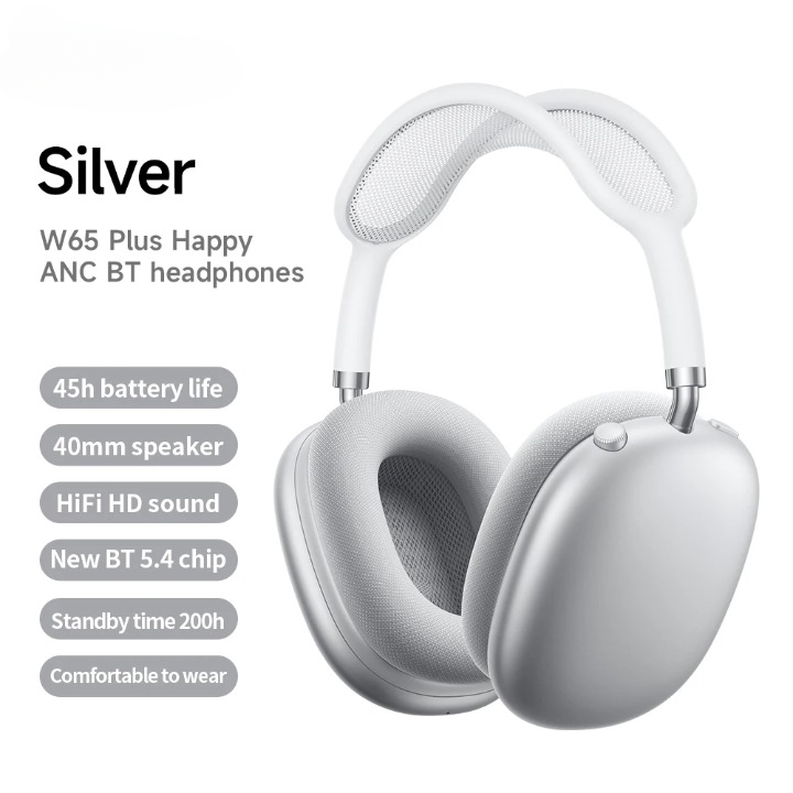 Trådløse over-ear høretelefoner med ANC og 45 timers batteri