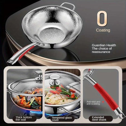 Wok i rent titanium 30 cm til induktion