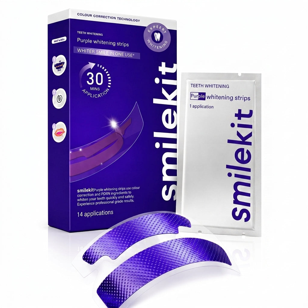 Fleksible tandblegningsstrips til 30 minutters brug