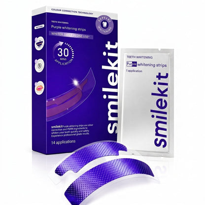 Fleksible tandblegningsstrips til 30 minutters brug