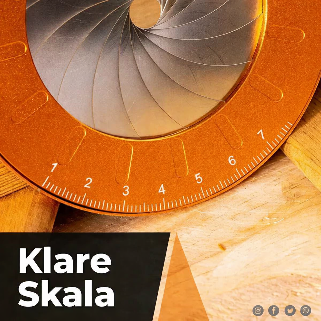 Justerbar cirkellineal til præcise cirkler op til 12,5 cm