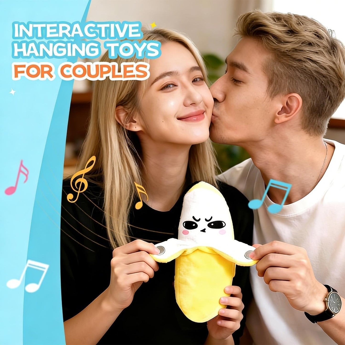 Interaktiv musik-bamse med frugtdesign