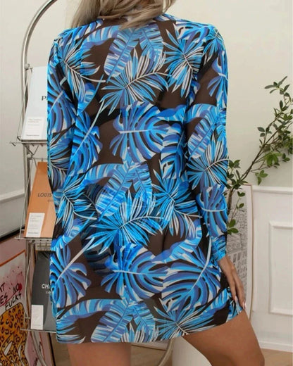 Bikinisæt med strandkimono