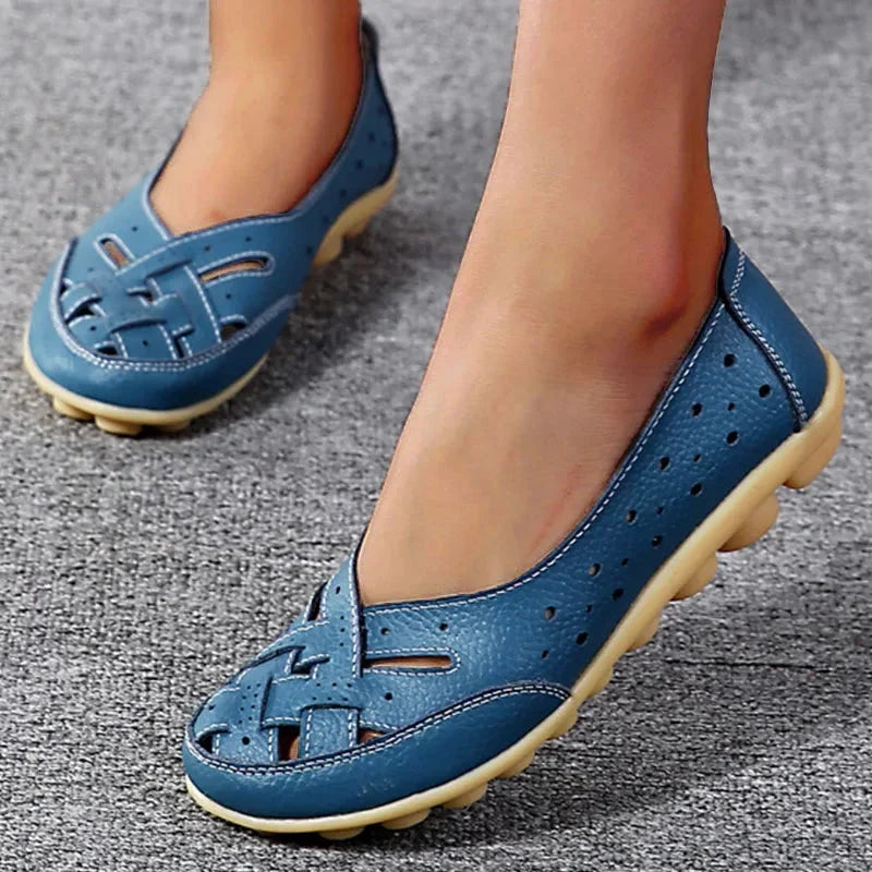 Åndbare loafers i vegansk læder