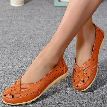 Åndbare loafers i vegansk læder