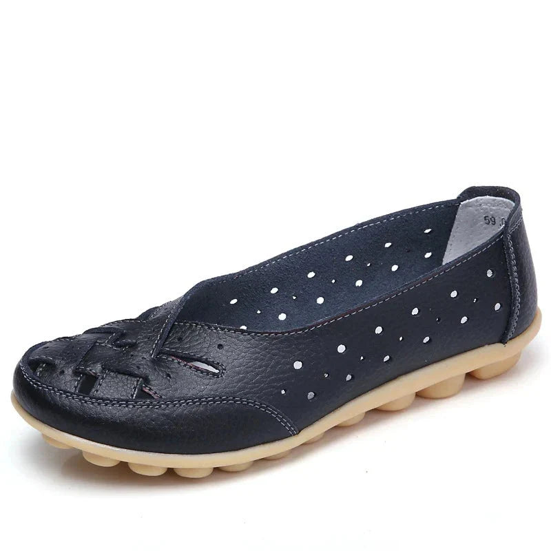 Åndbare loafers i vegansk læder