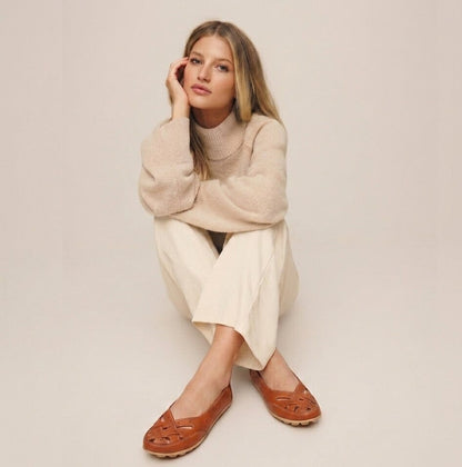 Åndbare loafers i vegansk læder