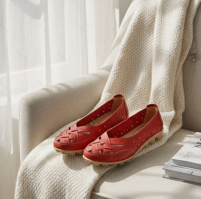 Åndbare loafers i vegansk læder