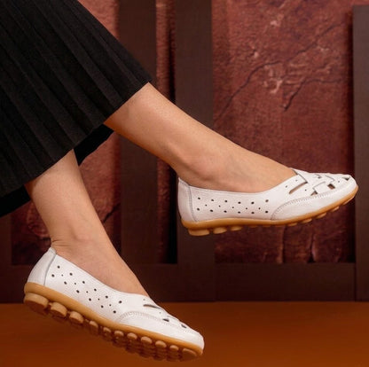 Åndbare loafers i vegansk læder