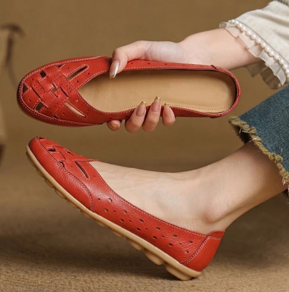 Åndbare loafers i vegansk læder