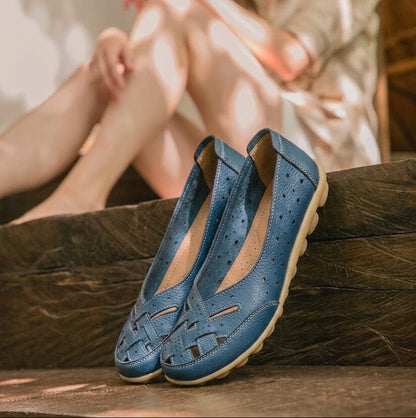 Åndbare loafers i vegansk læder