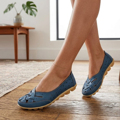 Åndbare loafers i vegansk læder