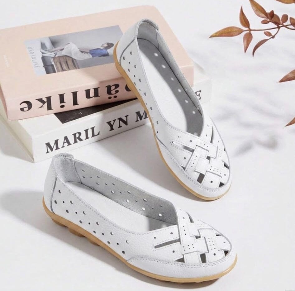 Åndbare loafers i vegansk læder