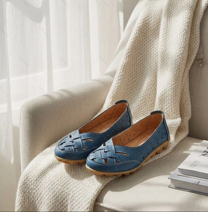 Åndbare loafers i vegansk læder