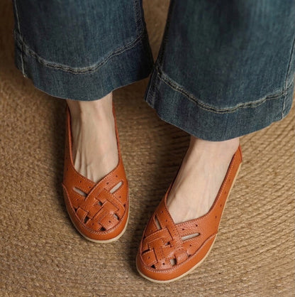 Åndbare loafers i vegansk læder