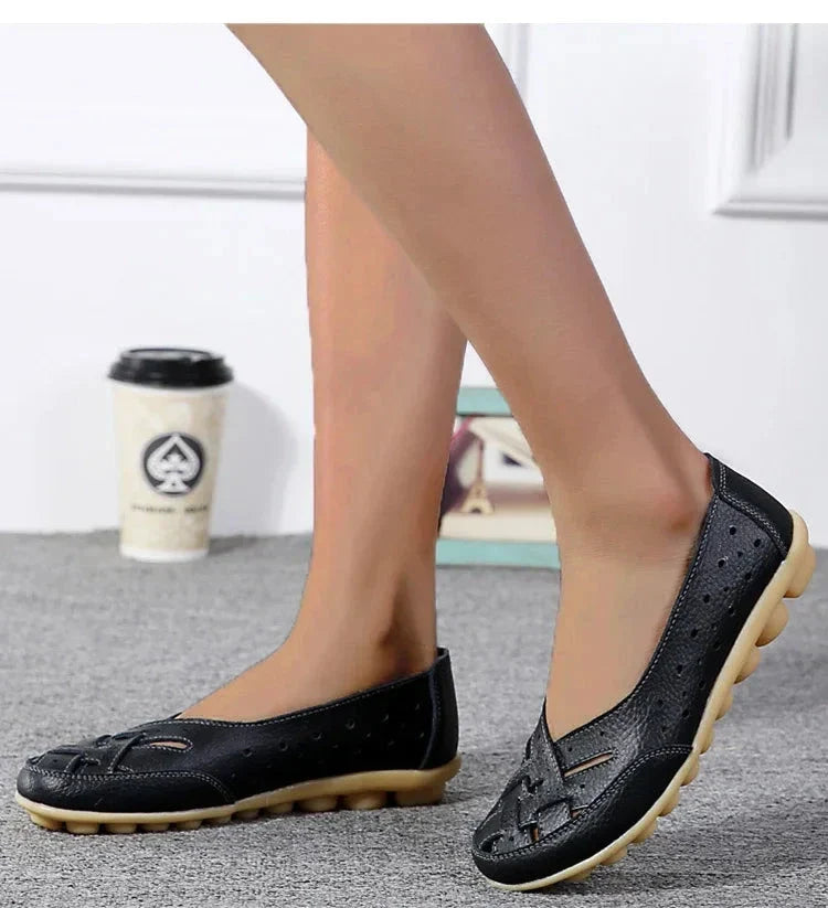 Åndbare loafers i vegansk læder