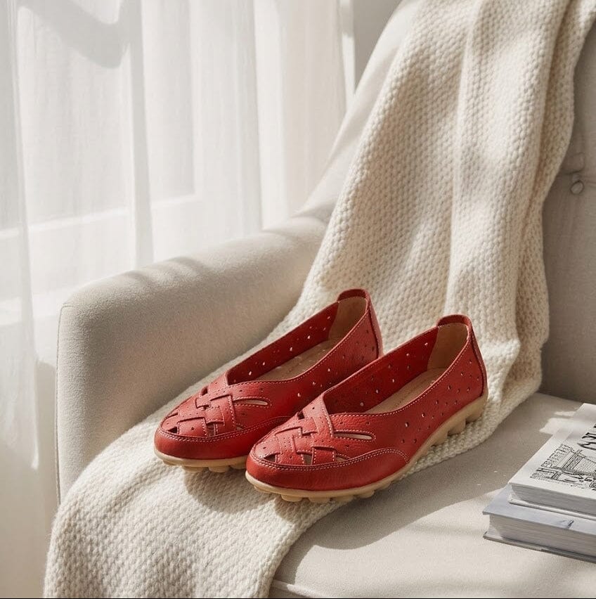 Åndbare loafers i vegansk læder