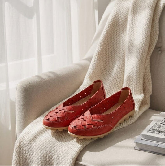 Åndbare loafers i vegansk læder