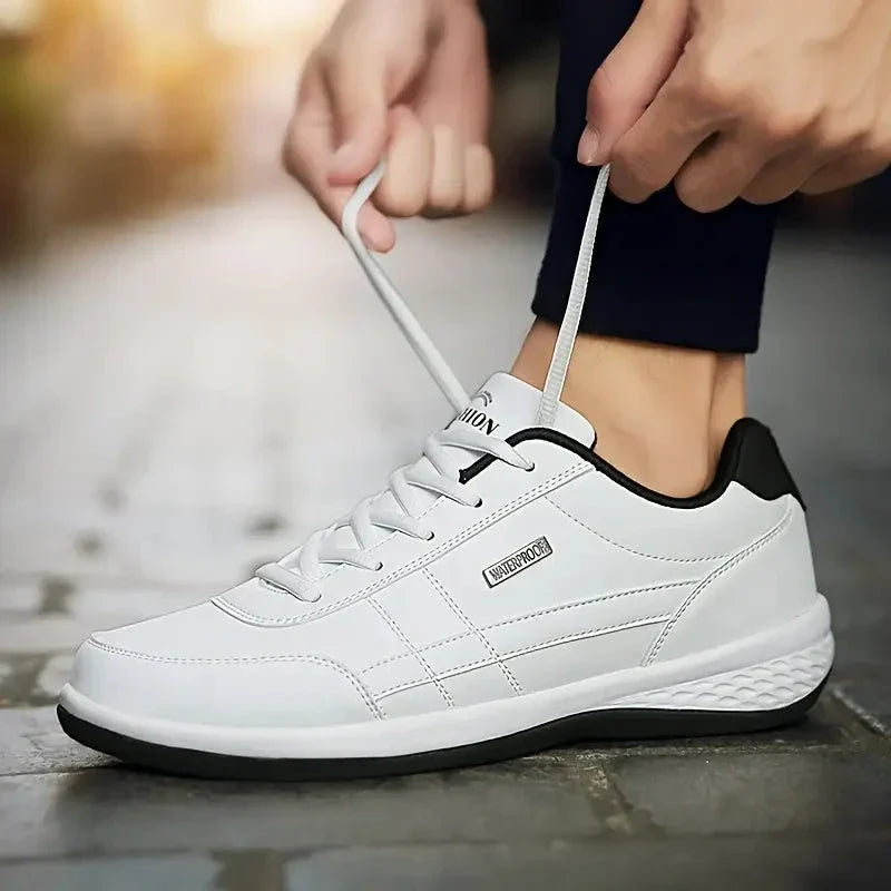 Casual sneakers i vegansk læder til mænd