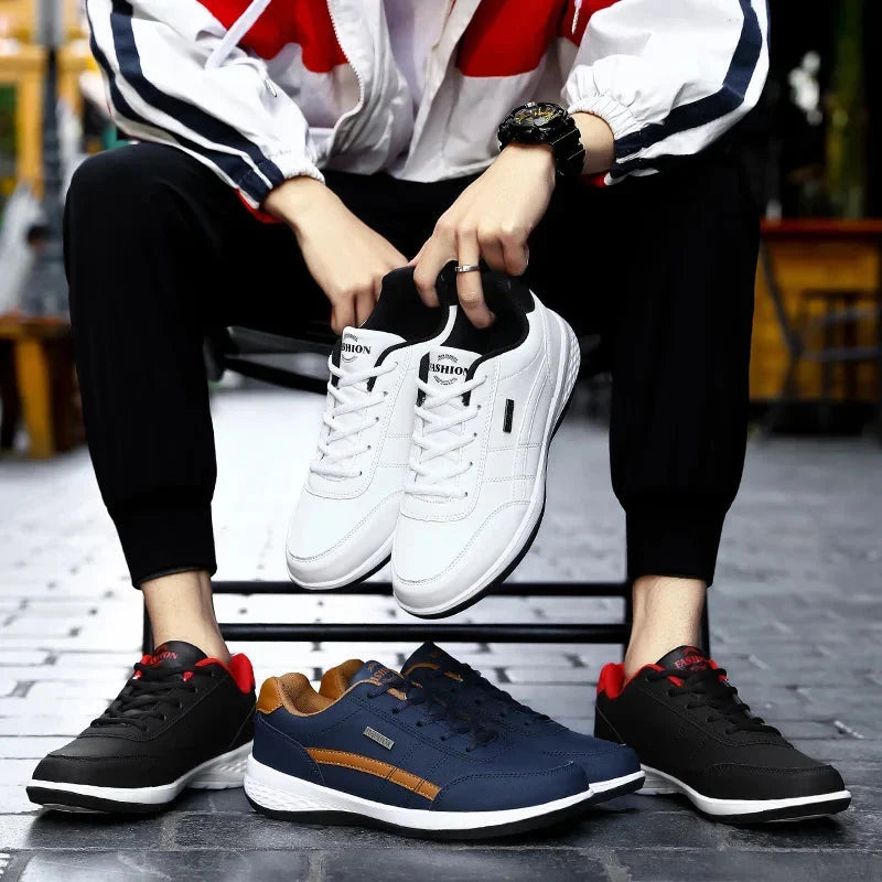 Casual sneakers i vegansk læder til mænd