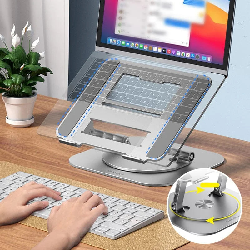 360° drejelig laptopstander i aluminium