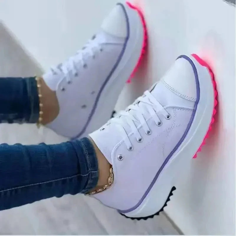Klassiske plateau-sneakers til kvinder – billede 2