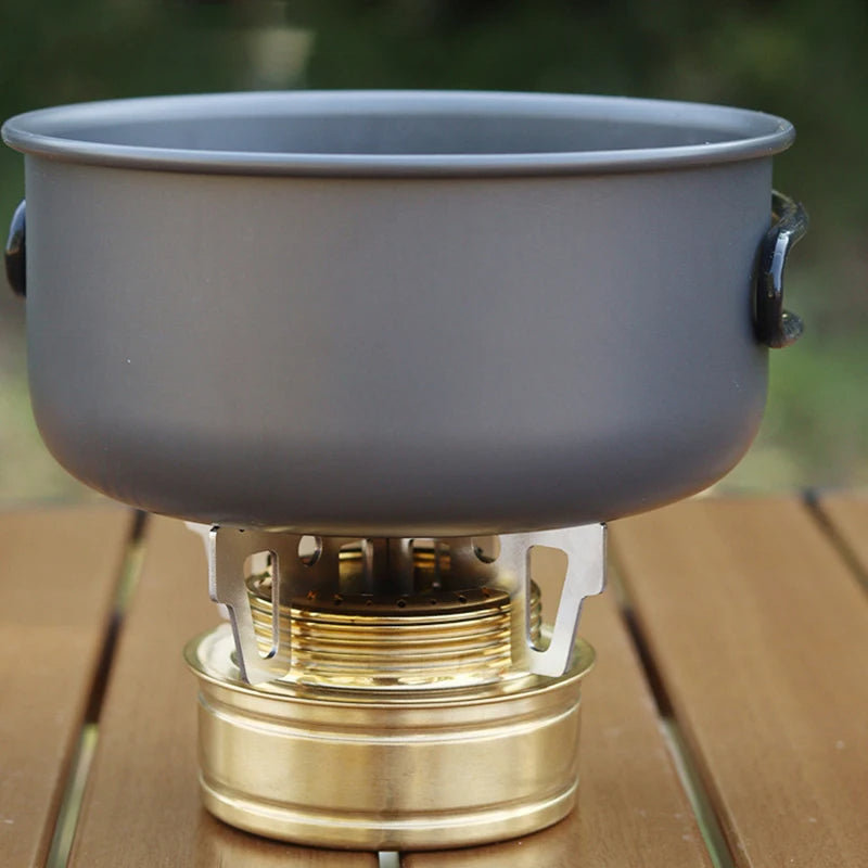 Mini foldbart spritkomfur til camping