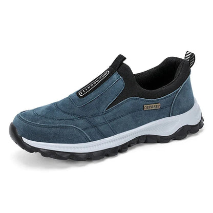 Fleksible slip-on sko i vegansk læder til mænd
