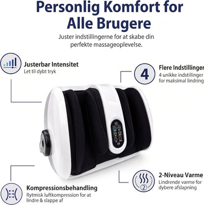 Fod- og lægmassager med shiatsu, luftkompression og varme