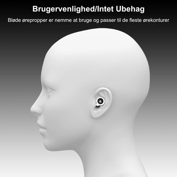 Støjreducerende ørepropper til søvn – 1 par