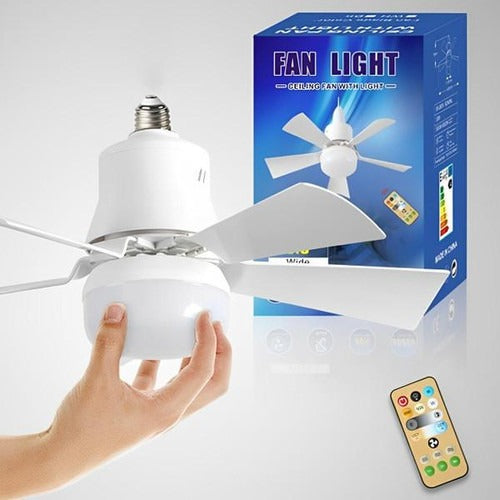 Loftsventilator med LED-lys og Fjernbetjening