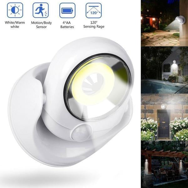 LED-lampe med bevægelsessensor