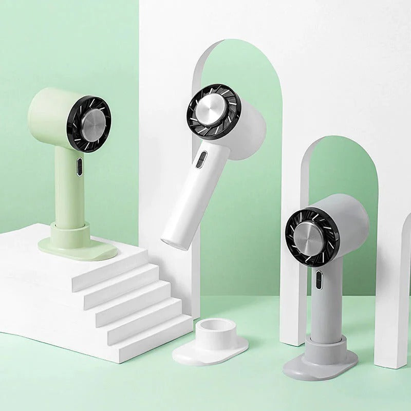 Bærbar mini-ventilator til personlig køling