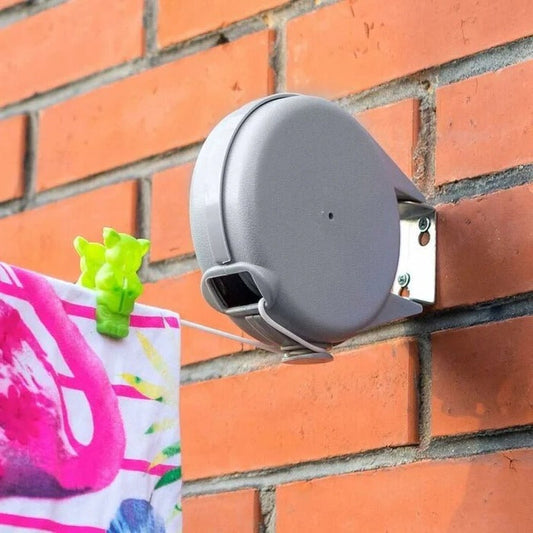 Vægmonteret tørresnor med drejeligt beslag