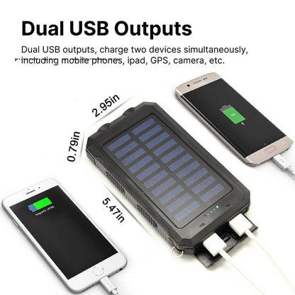 Vandtæt solcelle-powerbank