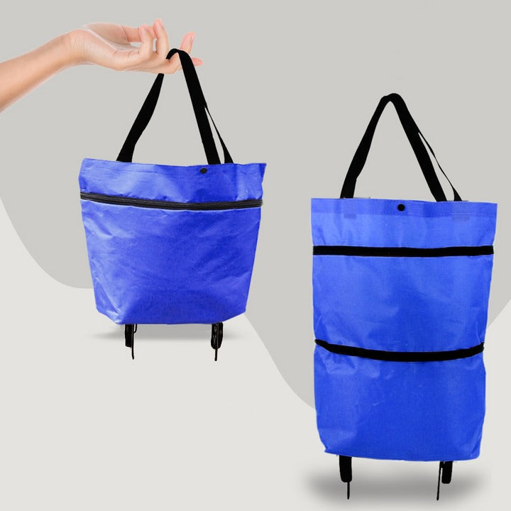 Foldbar indkøbstrolley med hjul