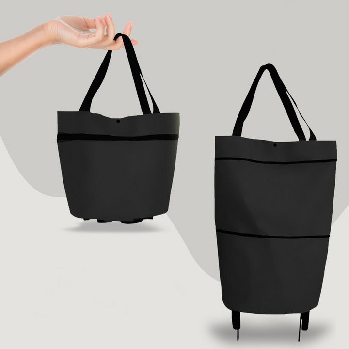 Foldbar indkøbstrolley med hjul
