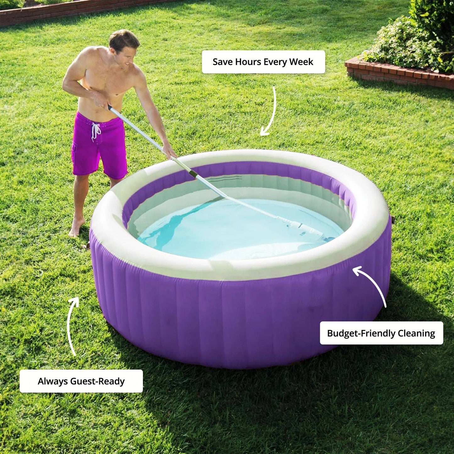 Trådløs poolrenser