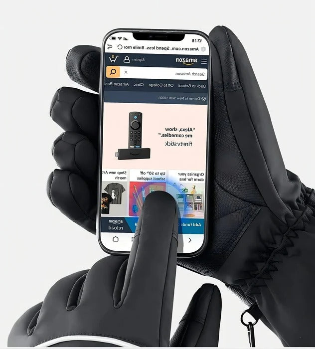 Opvarmede motorcykelhandsker