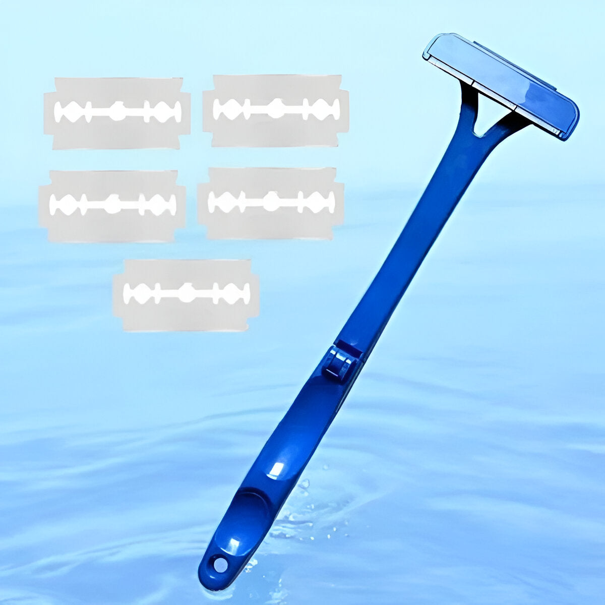 Rygbarbermaskine med forlænget skaft til mænd