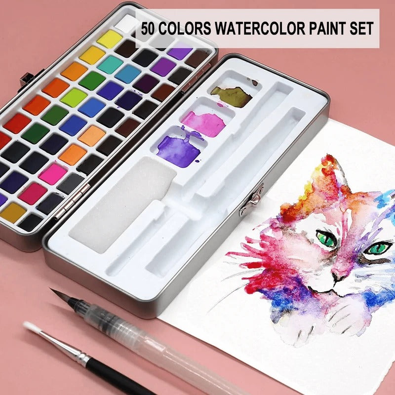 Akvarelmalingssæt til hobby og øvelse