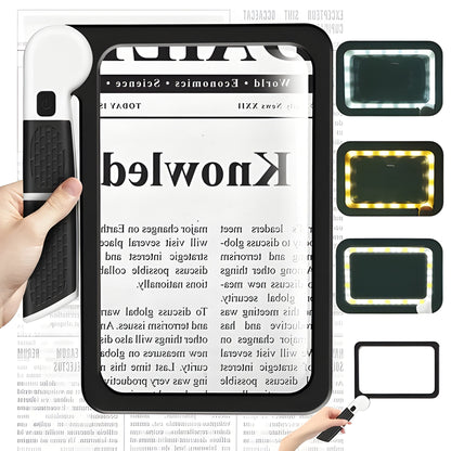 Foldbar LED-lup til læsning