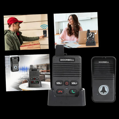 Trådløs dørtelefon med intercom-funktion