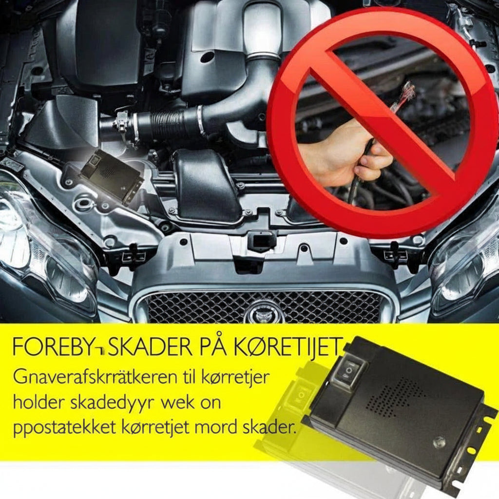 Ultralydsafskrækker mod mus til bilen
