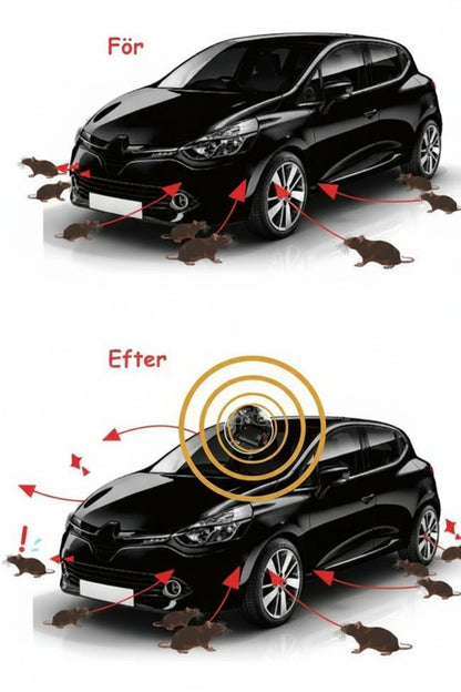 Ultralydsafskrækker mod mus til bilen