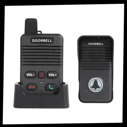 Trådløs dørtelefon med intercom-funktion