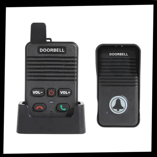 Trådløs dørtelefon med intercom-funktion