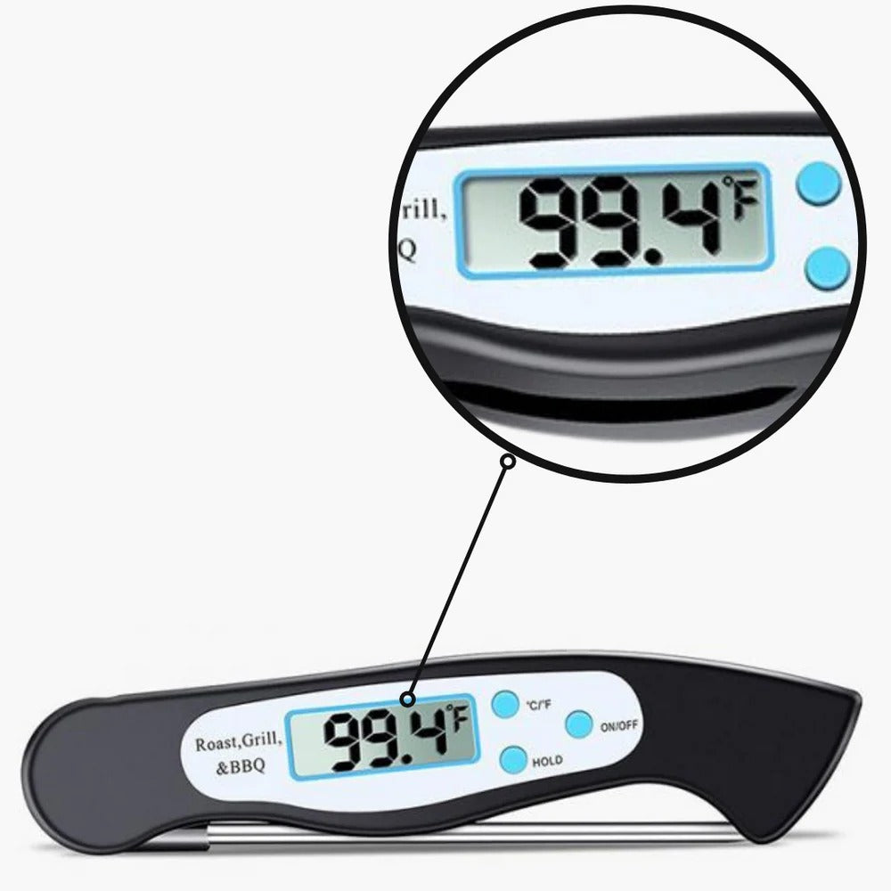 Digitalt sammenklappeligt stegetermometer