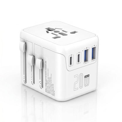 Universal rejseadapter 20 W med USB- og USB-C-porte